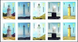 Denmark 2019. Lighthouses. Foil Sheet/Folienblatt MNH. - Ganze Bögen