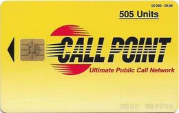 Pakistan - Callpoint - Generic Logo Design (Plain White Back), 505U, 03.98, 50.000ex, Used - Pakistán