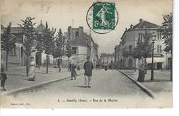 94 - GENTILLY - T.B. Vue Animée De La Rue De La Mairie ( Militaire ) - Gentilly
