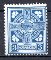 IRLANDE - (Etat Libre) - 1922-24 - N° 45 - 3 P. Bleu - (Croix Celtique) - Nuovi