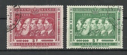 BELGISCH KONGO Congo Belge 1958 Michel 339 - 340 O - Andere & Zonder Classificatie