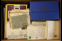 GIANT COVERS & CARD CARTON. 19th Century To Modern Day, Interesting Covers & Cards Accumulation In A Giant Box. Includes - Autres & Non Classés