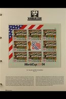 FOOTBALL 1994-2005. An Interesting, ALL WORLD Collection Of Never Hinged Mint Stamps, Coin Covers And Covers, Sheetlets  - Unclassified