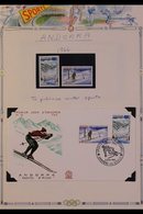 SPORT TOPICAL COLLECTION 1966-1999 Very Fine Collection Of Never Hinged Mint Stamps Plus First Day Covers Featuring SPOR - Other & Unclassified