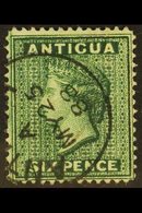 1884-87 6d Deep Green, Watermark Crown CA, Perf 14, SG 29, Fine Used With Neat Cds Cancel. For More Images, Please Visit - Sonstige & Ohne Zuordnung