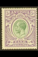 1913 5s Grey Green And Violet, Geo V, SG 51, Fine Mint. For More Images, Please Visit Http://www.sandafayre.com/itemdeta - Other & Unclassified