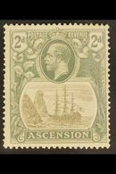 1924-33 2d Grey-black And Grey "Broken Mainmast" Variety, SG 13a, Fine Mint. For More Images, Please Visit Http://www.sa - Ascensione