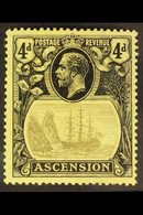 1924-33 4d Grey-black And Black/yellow "Torn Flag" Variety, SG 15b, Very Fine Mint. Lovely! For More Images, Please Visi - Ascensione