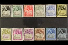 1924-33 KGV "Badge" Definitives Complete Set, SG 10/20, Very Fine Lightly Hinged Mint. Fresh And Attractive. (12 Stamps) - Ascensione