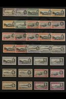 1938-52 KGVI Pictorial Definitive Set With ALL SG Listed Perforation & Shade Variants Presented On A Stock Card, SG 38/4 - Ascension (Ile De L')