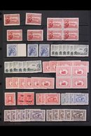 1927-1952 MINT ACCUMULATION ON STOCKLEAVES With Much Of Interest Throughout. Note 1929 3d Air (13), 1931 Kingsford Smith - Other & Unclassified