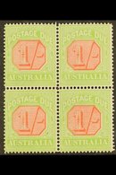 POSTAGE DUE 1913-23 Scarlet And Pale Yellow Green, SG D85, BLOCK OF FOUR Very Fine Mint. For More Images, Please Visit H - Sonstige & Ohne Zuordnung