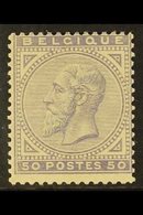 1883 50c Violet King (COB 41, SG 66, Michel 38), Mint, Some Gum Creases, Centered To Top Right, Lovely Fresh Colour. For - Sonstige & Ohne Zuordnung