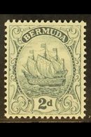 1922-34 2d Grey Ship, Watermark Reversed, SG 80x, Fine Nhm. For More Images, Please Visit Http://www.sandafayre.com/item - Bermudas