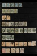 1881-1888 USED COLLECTION/ACCUMULATION With Shades, Types & Postmark Interest Presented On Stock Pages, Includes 1881 50 - Sonstige & Ohne Zuordnung