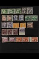 1938-52 PICTORIAL DEFINITIVES. A Virtually Complete SG Listing (complete, Less $1 Perf. 14x13), SG 308/319b, Superb Neve - Britisch-Guayana (...-1966)