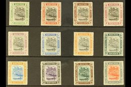 1907-10 MCA Wmk Definitive Set With 4c Listed Shade, SG 23/33, Fine Mint (12 Stamps) For More Images, Please Visit Http: - Brunei (...-1984)