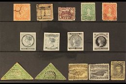 1850's-1860's CANADIAN COLONIES FORGERIES. A Group Of Mint, Unused And 'used' Forgeries On Stock Cards, Includes Nova Sc - Autres & Non Classés