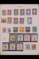 1941-78 COMPREHENSIVE MINT & USED COLLECTION. An Extensive, Mostly All Different Collection Presented On "Scott" Printed - Colombia