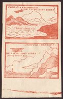 COMPANIA COLOMBIANA DE NAVEGACION AEREA 10c Brown Red Sea And Mountains, Cliffs And Lighthouse, SG 13a/14a, As A Fine Mi - Colombia