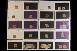 ACCUMULATION Better Stamps On Cards, We See  A Few 1854-9 Types, 1875-1903 Values To 50o, 1882-1902 5o Used, 1912 35o On - Andere & Zonder Classificatie