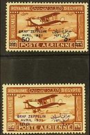 1931 Air "Graf Zeppelin" Overprints Complete Set, SG 185/86, Fine Mint, Fresh. (2 Stamps) For More Images, Please Visit  - Otros & Sin Clasificación