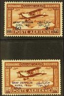 1931 Air "Graf Zeppelin" Overprints Complete Set, SG 185/86, Fine Mint, Fresh. (2 Stamps) For More Images, Please Visit  - Other & Unclassified