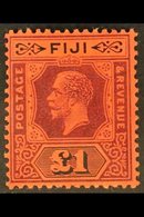 1923 £1 Purple & Black/red, Die II, SG 137a, Very Fine Mint For More Images, Please Visit Http://www.sandafayre.com/item - Fidji (...-1970)