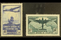 1936 100th Flight Between France And South America Complete Set (SG 553/54, Yvert 320/21), Very Fine Mint, Fresh. (2 Sta - Otros & Sin Clasificación