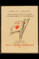 1955 Complete Red Cross Booklet (Yvert 2004, SG XSB5), Never Hinged Mint, Scarce. For More Images, Please Visit Http://w - Autres & Non Classés