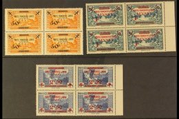LEVANT FREE FRENCH 1942 50c On 4pi, 1f On 5pi & 2.50f On 12½pi 'Forces Francaises Libres / Levant" Overprints, Yvert 41/ - Other & Unclassified