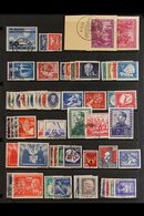1949-1955 VERY FINE CDS USED COLLECTION On Stock Pages, ALL DIFFERENT, Includes 1949 50pf UPU, 1950 DEBRIA M/s On Card,  - Other & Unclassified
