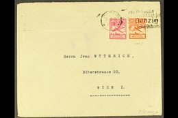 1929 COVER WITH LISTED VARIETY 1929 (Sept 29) Commercial Cover To Vienna Bearing 1924 10pf Red Air With SQUARE CHUNK OUT - Altri & Non Classificati