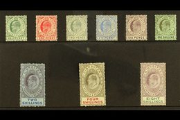 1906-11 KEVII New Colour Definitive Set, SG 66/74, Some Tiny Imperfections, Generally Fine Mint (9 Stamps) For More Imag - Gibraltar