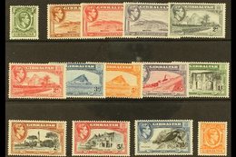 1938-51 Complete King George VI Definitive Set, SG 121/131, Very Fine Mint. (14 Stamps) For More Images, Please Visit Ht - Gibraltar