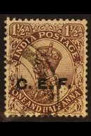 1914-22. CHINA EXPEDITIONARY FORCE KGV 1½a Chocolate (Type A), SG C26, Fine Cds Used. For More Images, Please Visit Http - Autres & Non Classés