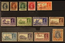 PATIALA 1937-38 "PATIALA STATE" Overprinted Set To 1r, SG 80/92, Good To Fine Used (13 Stamps) For More Images, Please V - Sonstige & Ohne Zuordnung