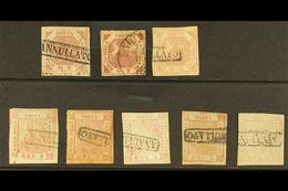 NAPLES 2g & 5g Shades Group, SG 3, 3A, 4A, Good To Fine Used (8 Stamps). For More Images, Please Visit Http://www.sandaf - Ohne Zuordnung