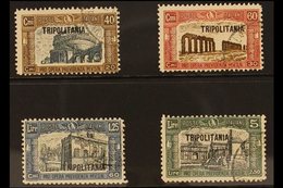 TRIPOLITANIA 1927 First National Defence Set (Sass. S. 10, SG 42/45), Fine Cds Used. (4 Stamps) For More Images, Please  - Andere & Zonder Classificatie