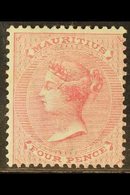 1863 4d Rose, Wmk CC, SG 62, Fine Mint. For More Images, Please Visit Http://www.sandafayre.com/itemdetails.aspx?s=63222 - Mauricio (...-1967)