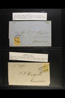 1856-1865 COVERS COLLECTION All With 1856 Or 1861 Stamps. Note Several Covers Bearing 1856 1r Yellows Or 2r Greens With  - México