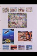 1997-2007 COMPREHENSIVE SUPERB MINT COLLECTION On Leaves, ALL DIFFERENT, Includes 1997 Flora & Fauna Set, 1998 Exhibitio - Namibië (1990- ...)