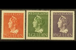 1946 Queen Wilhelmina 2½g, 5g And 10g (NVPH 347/49, SG 617/19), Very Fine Never Hinged Mint. (3 Stamps) For More Images, - Andere & Zonder Classificatie