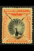 1897-1902 5c Black & Orange Vermillion, SG 100, Fine Mint For More Images, Please Visit Http://www.sandafayre.com/itemde - Borneo Septentrional (...-1963)