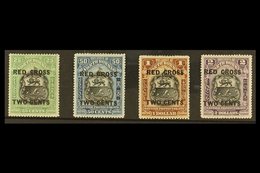 1918 Wide Spaced Surcharge Range Including "Two Cents" On 25c To "Two Cents" On $2, SG 229/232, Very Fine Mint (4 Stamps - North Borneo (...-1963)