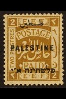 1922 2p Ochre, Wmk Script CA, Ovpt Type 8, SG 81b, Very Fine Mint. For More Images, Please Visit Http://www.sandafayre.c - Palestine