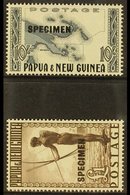 1952-58 Native Scenes "Specimen" Set, SG 14s/15s, Never Hinged Mint (2 Stamps) For More Images, Please Visit Http://www. - Papouasie-Nouvelle-Guinée