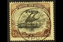 1907 2s 6d Black And Brown, Wmk Vertical, Thin Paper, SG 45a, Very Fine Used Central Cds. For More Images, Please Visit  - Papua-Neuguinea