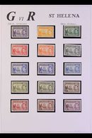 1937-49 FINE MINT COLLECTION Includes 1938-44 Complete Definitive Set With Most Being Never Hinged (incl 2s6d, 5s, And 1 - St. Helena