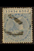 1879 4d Blue, Watermark Inverted, SG 8w, Finely Used. For More Images, Please Visit Http://www.sandafayre.com/itemdetail - St.Cristopher-Nevis & Anguilla (...-1980)